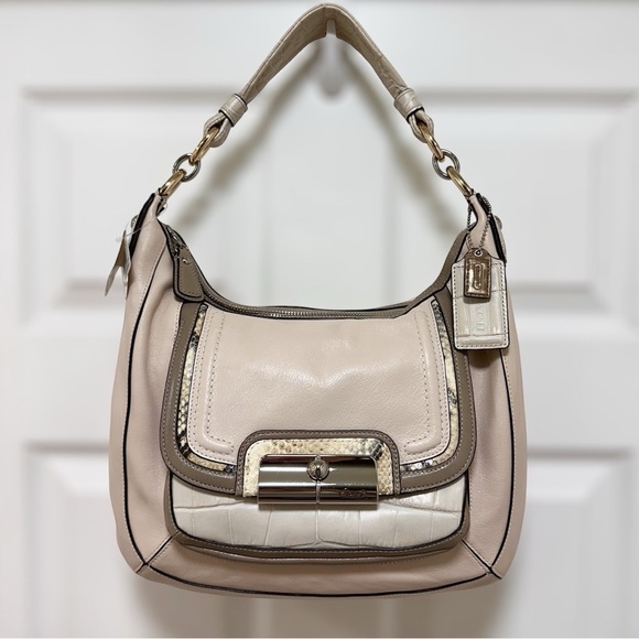 Coach Handbags - Coach Kristin Spectator Hobo Multi Color Multi Leather Texture Shoulder Bag NWT